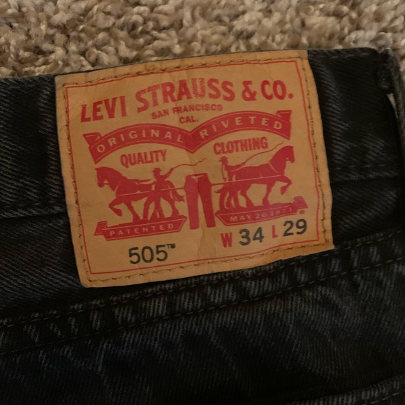 Levi Black Denim 505 - Picture 3 of 3